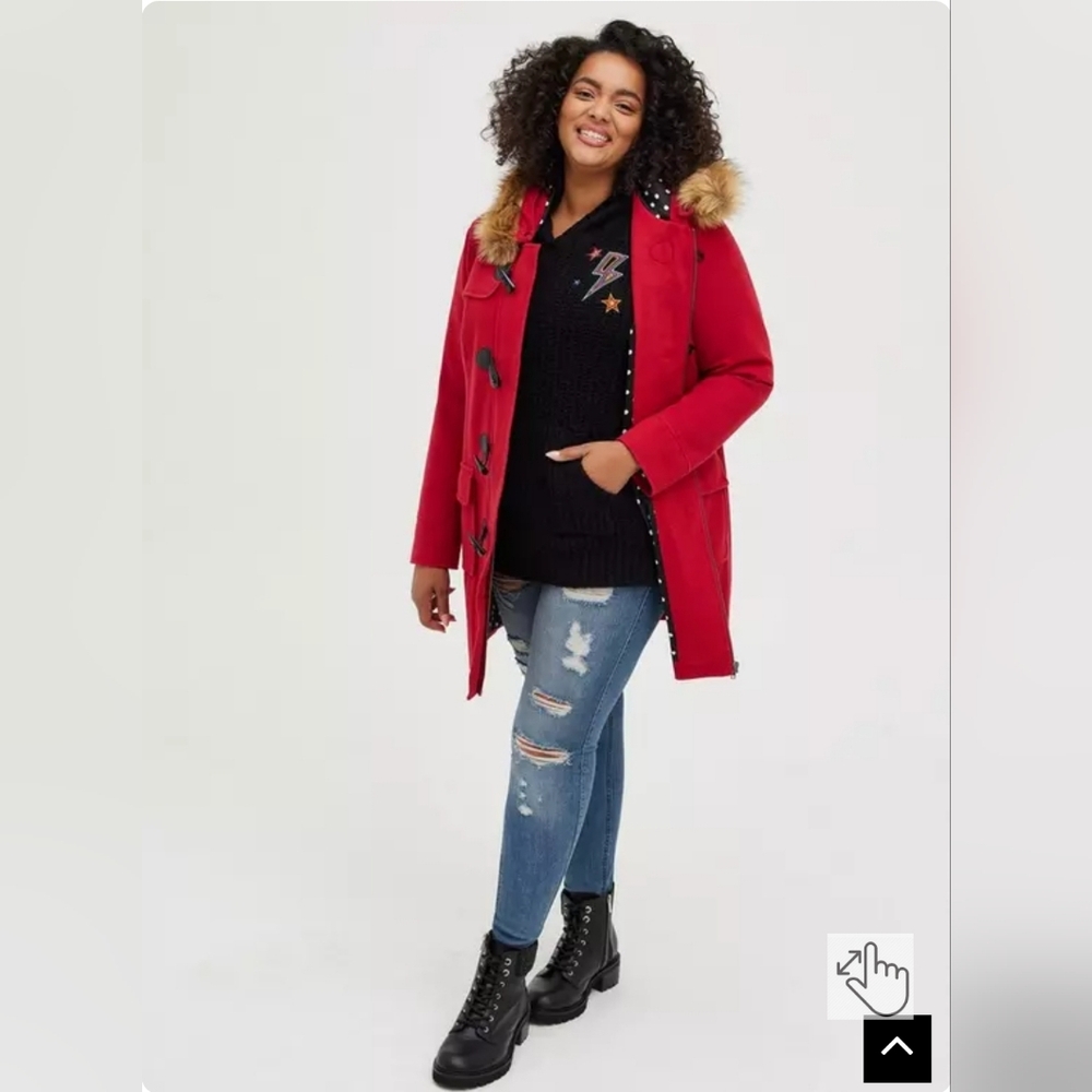 Torrid Ponte Toggle Coat - Picture 4 of 12